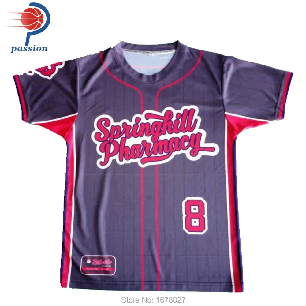Sublimation 100% Mesh Polyester baseball jersey cheap blank baseball jerseys