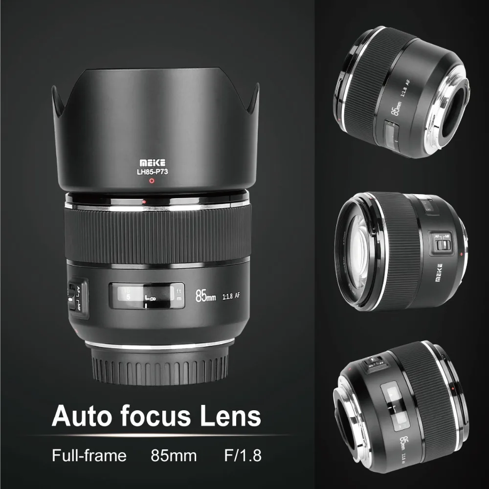 Meike 85mm F/1.8 Full Frame Auto Focus Portrait Prime Lens para