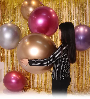 

Foil Balloon Wrinklefree Aluminum Metallic 4D Round Chrome Balloon For Party Event Wedding Birthday Anniversary Decor