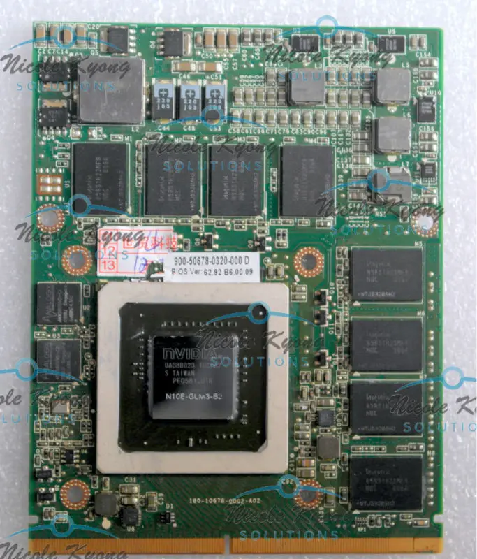 596063-001 505987-001 FX 3800M FX3800M 900-50678-0320-000 62.92.B6.00.09 VGA card for HP EliteBook 8740W 8760W 8540w 8560w