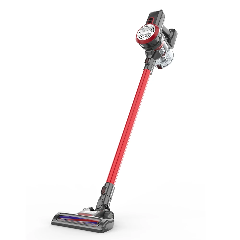 Lava Red Dibea D18 2 в 1 ручной беспроводной пылесос сильный всасывающий пылесборник беспроводной пылесос с настенной подвеской - Цвет: Lava Red
