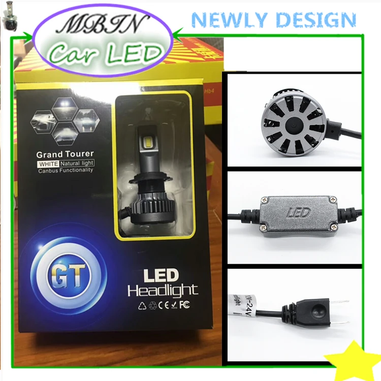 Super new arrival GT5 kit factory price H7 30w 4000LM Led Headlight fog