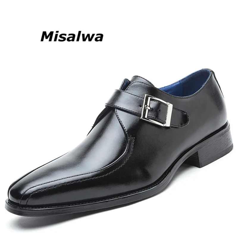 men's buckle formal shoes