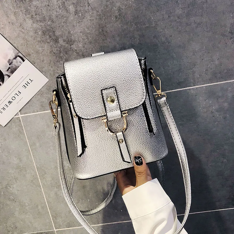 

Sweet College Wind Mini Shoulder Bag High quality PU leather Fashion girl candy color small backpack female bag