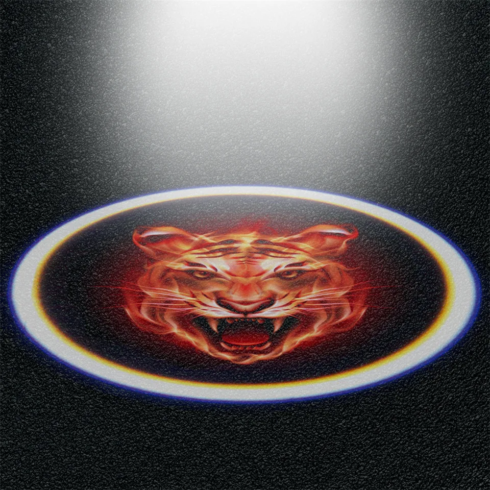 2pcs Tiger Logo Car Welcome light Wireless Car Door Led Logo Welcome Laser Light Car Styling Car Interior Lamp Light For All Car (4)