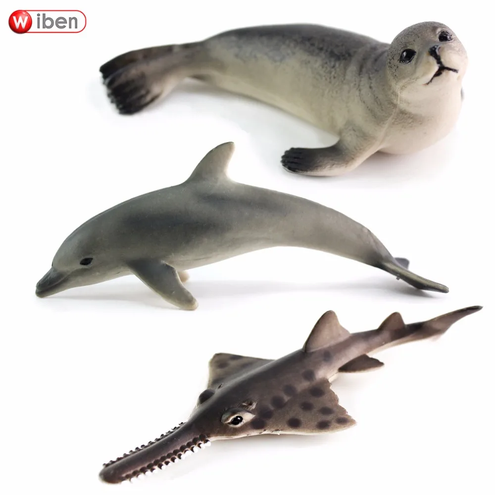 Популярные игрушки Wiben морская жизнь меховая печать океанские дельфины имитация