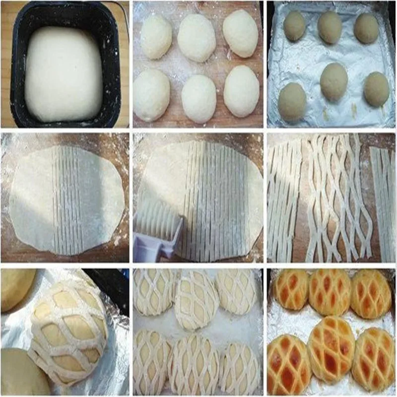 Pizza Tarte Cookie Cutter Pâtisserie Bakeware gaufrage Rouleau à Pâte Lattice cuisson