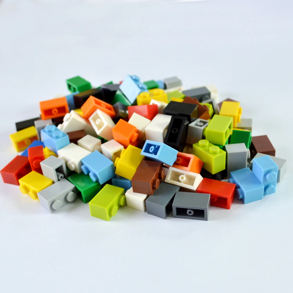 Умный кирпич 1X2 строительные блоки части DIY лого игрушки для детей развивающие