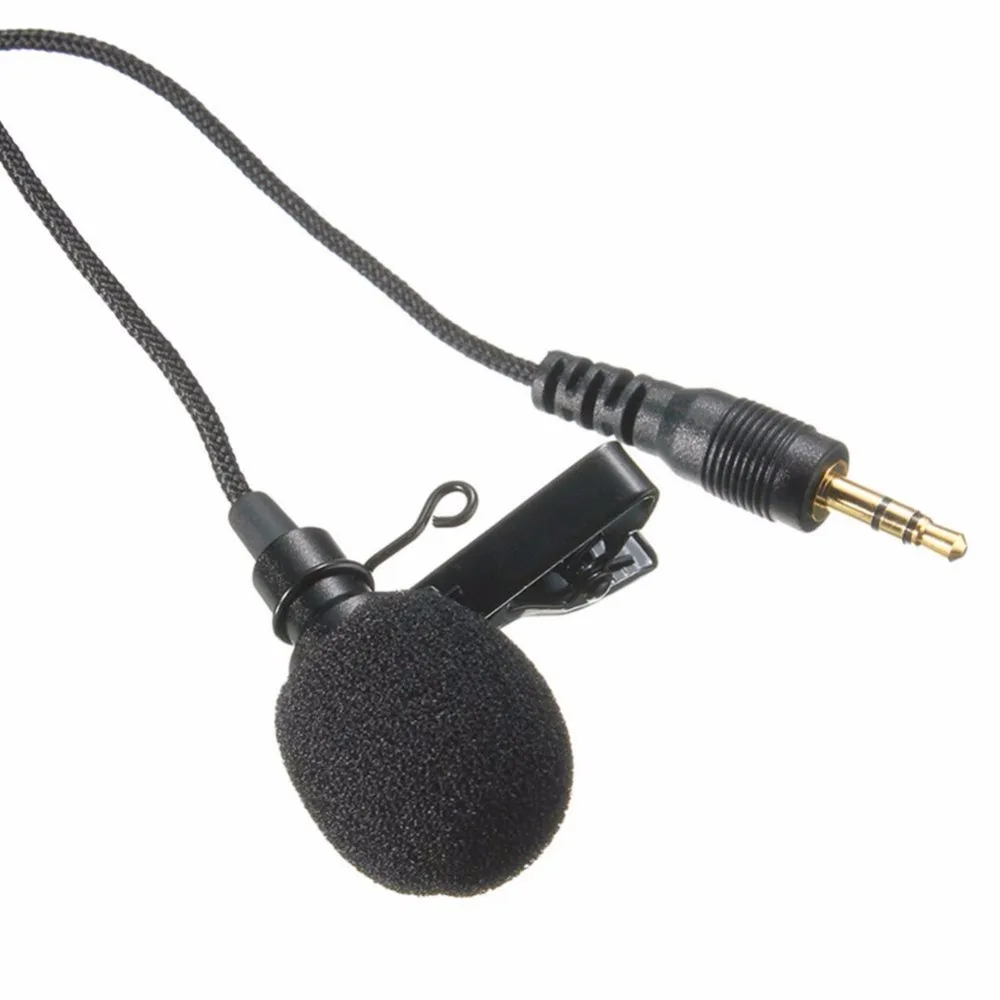 Mini 3.5mm Jack Microphone Lavalier Tie Clip Microphones Microfono Mic
