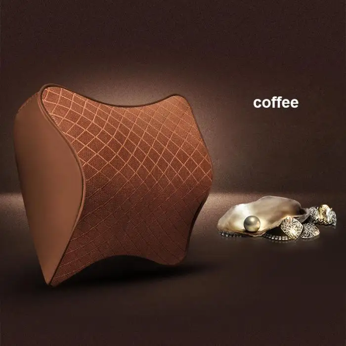 Car Pillow Interior Seat Head Neck Support Rest Memory Foam Comfortable Headrest NR-shipping