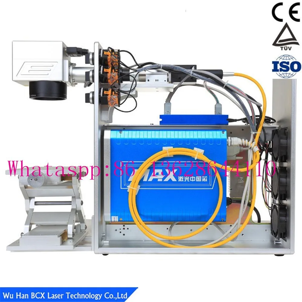  high precision fiber laser marking machine for computer keyboard accessories auto parts with good p