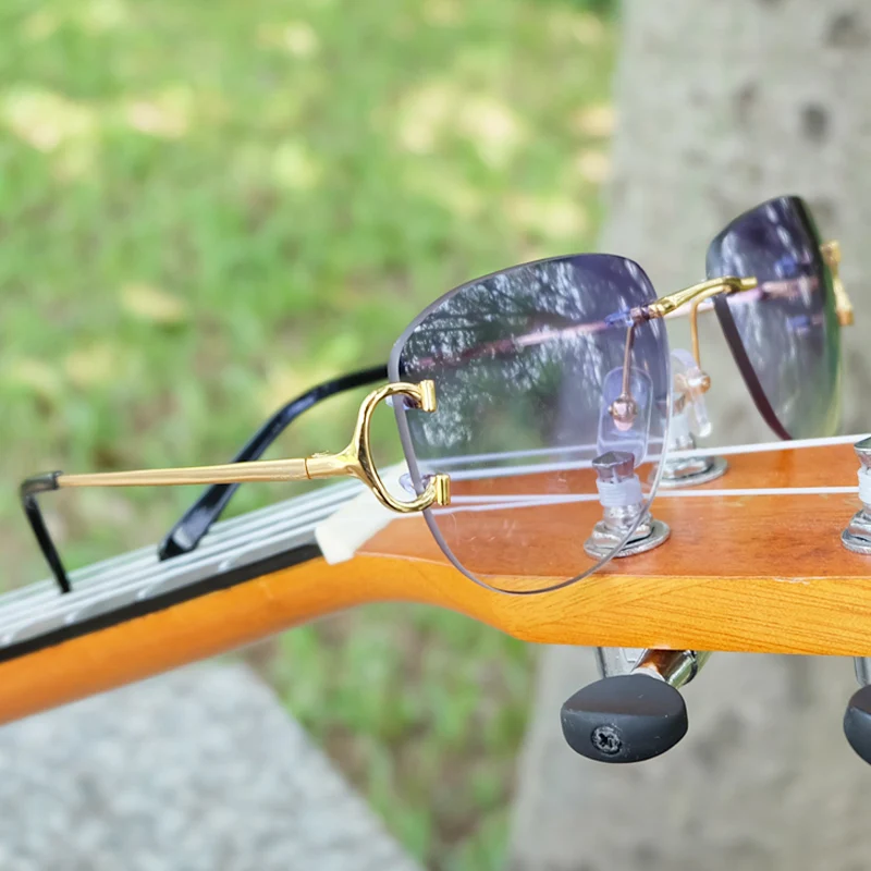 

Round Metal Sunglasses Rimless Square Oval Sunglasses Luxury Mens Sunglass 2018 Carter Sun Glasses Brand Desinger Shade For Men