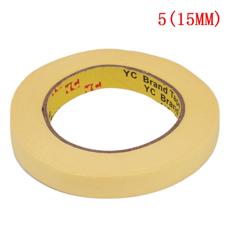 15MMX50M 50 метров Маскировочная лента Клей DIY живопись-бумага-маляр-Декор-ремесло-общего назначения для упаковочных инструментов - Цвет: 15MMX50M