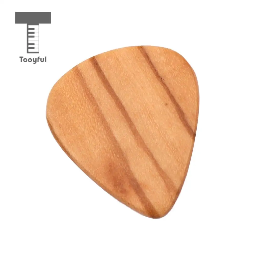 3pcs CHACATE PRETO/OLIVE Wood Grain Guitar Pick Plectrum for Acoustic Electric Guitar Uke Heart Shaped