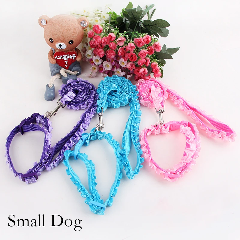 2015 New Wholesale Pet Dog Leads Collar And Leash Solid Cute Puppy