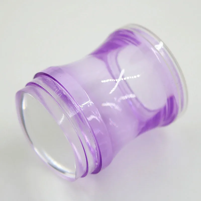 1 шт 4 цвета ногтей штампа шаблон изображения ногтевой пластины Stamp плиты ногтей штампа и скребок Nail Art инструменты - Цвет: Purple