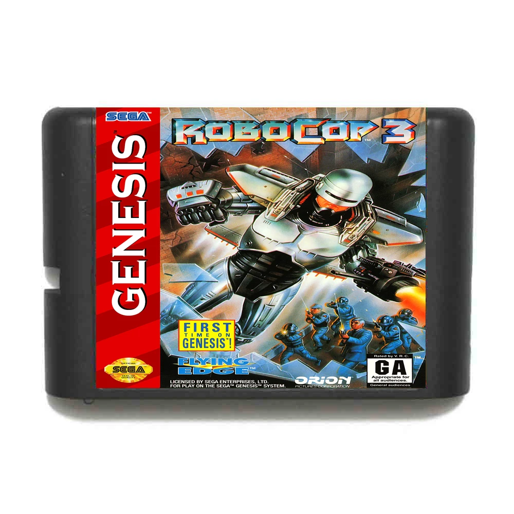 Robocop 3 16 бит MD игровая карта для sega Mega Drive для Genesis