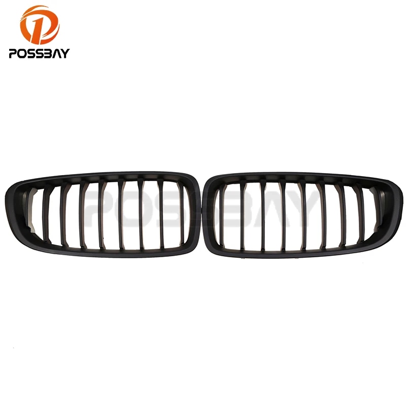 Possbay 2x Front Grill Kidney Grille for F32 F33 F36 F82 F83 Matte Black