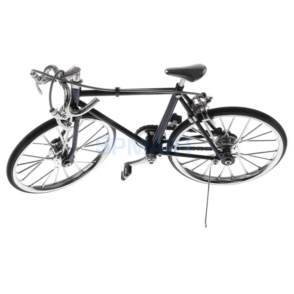 1:10 Scale Alloy Diecast Racing Bike Model Replica Bicycle Cycling Toy Desk Craft Collection Black