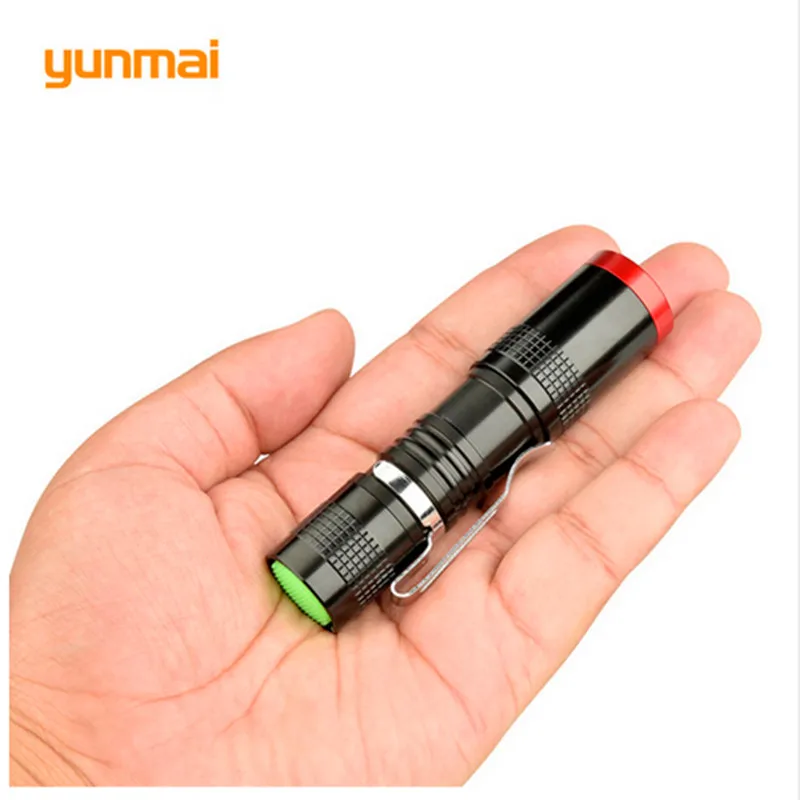 yunmai Mini Penlight CREE Q5 LED Flashlight Torch Pocket Led Light 3 Switch Modes Outdoor Camping Lights Use AA / 14500 yunmai Mini Penlight CREE Q5 LED Flashlight Torch Pocket Led Light 3 Switch Modes Outdoor Camping Lights Use AA / 14500