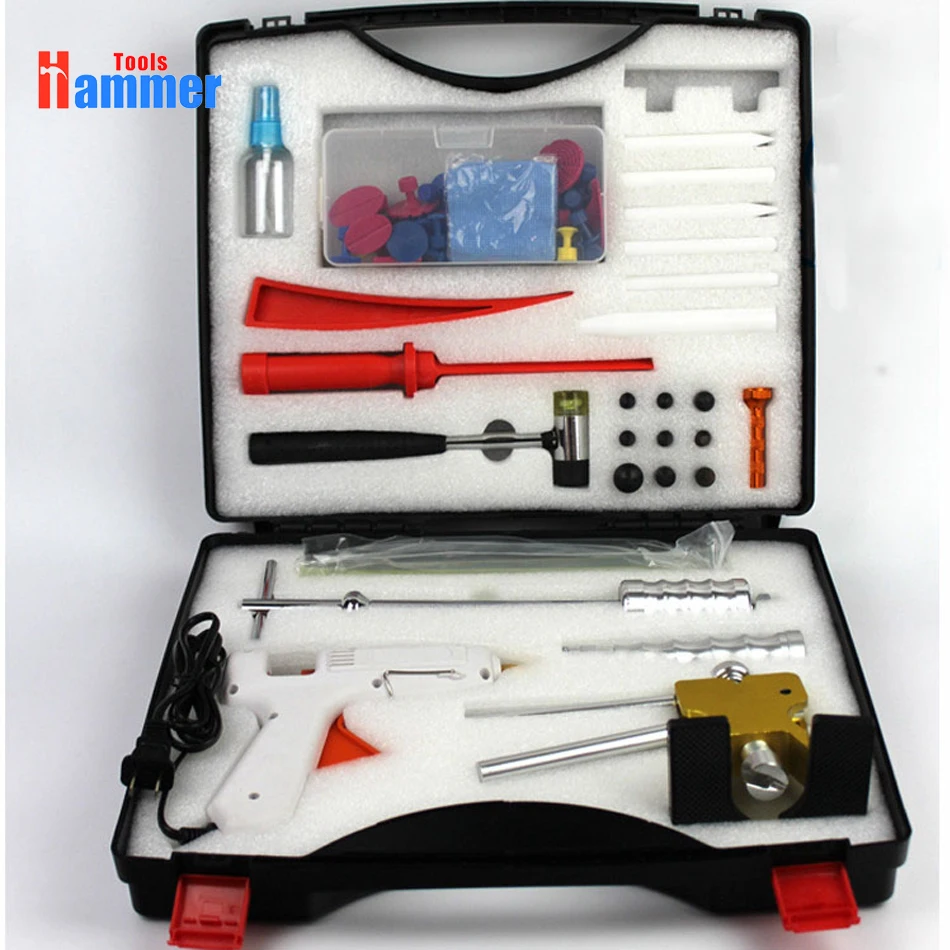 

PDR KING Paintless Dent Repair Tool Removal Hail Slide Hammer Puller Lifter Kit