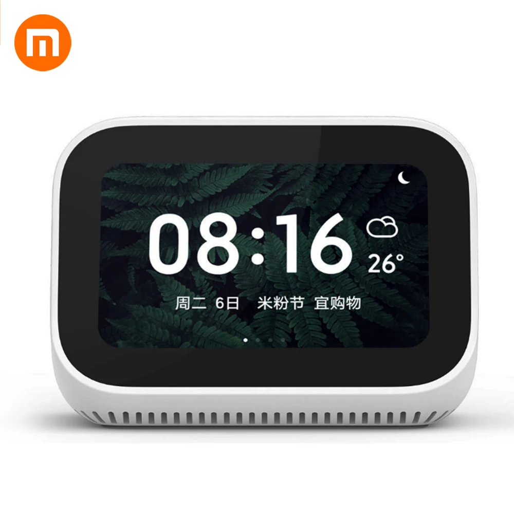 Оригинальный сенсорный экран Xiaomi AI Bluetooth 5 0 динамик цифровой дисплей будильник WiFi