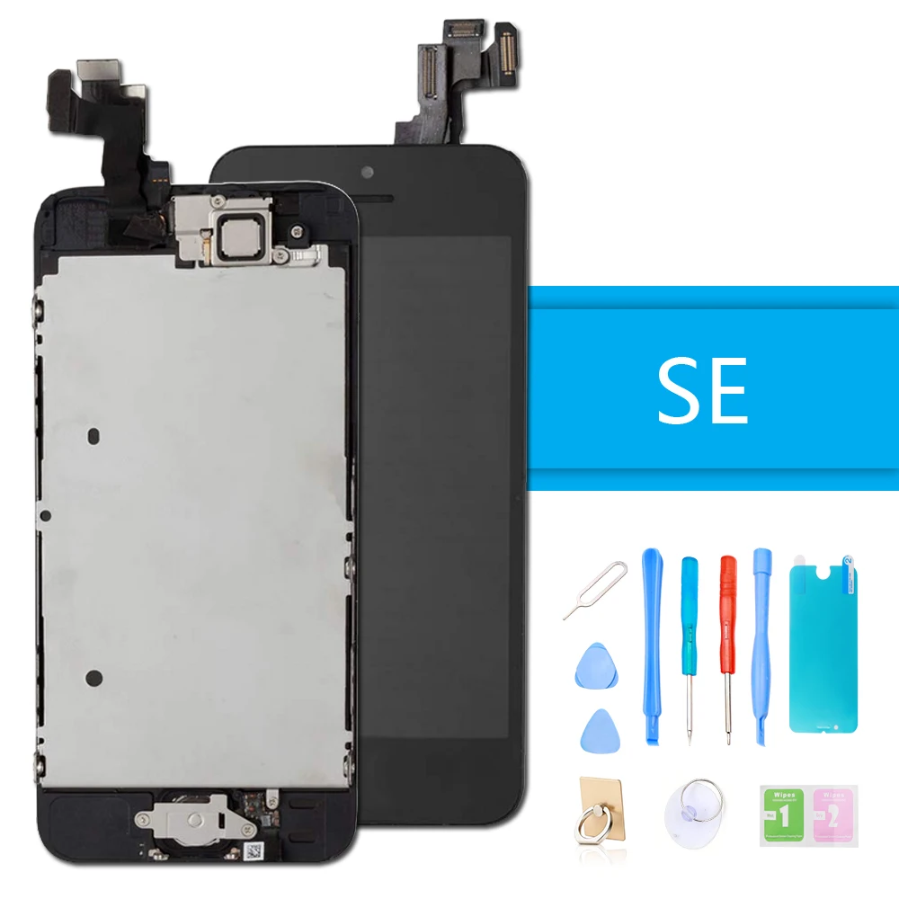 Luxury Suit LCD Display for iPhone SE Touch Screen Digitizer Full Assembly Screen Replacement Complete for iPhone SE + Tools