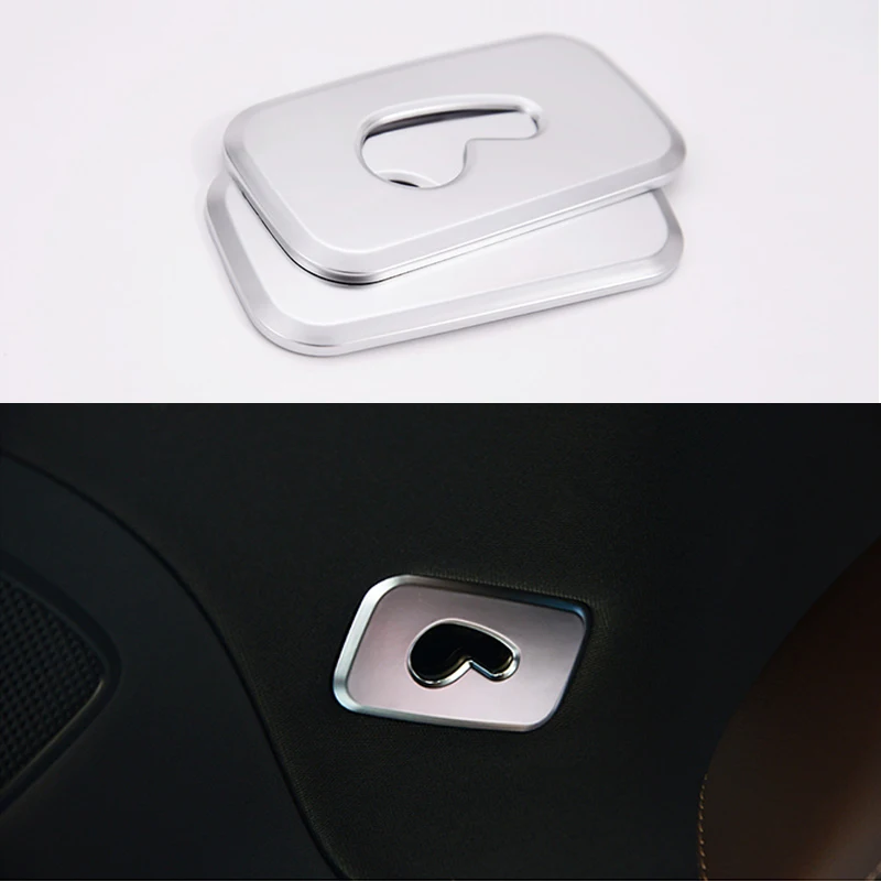 

2x Chrome plate ABS Auto Roof Trunk Decorator Cover Trim For Mercedes-Benz GLC Class X205 2016-2017