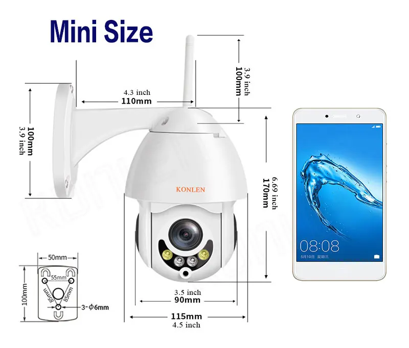 5X Zoom Full Color Mini Wireless Outdoor IP Camera (15)