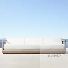 Наружная мебель коллекция наружная Тиковая Мебель 3 местный диван