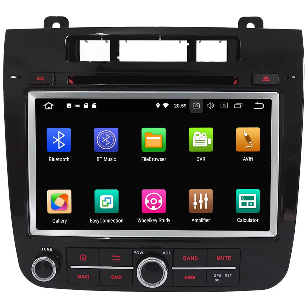 Sale 8" Octa Core 4G Android 8.1 4GB RAM 64GB ROM RDS Car DVD Player Radio Head Unit GPS Glonass For Volkswagen VW Touareg 2010-2016 1