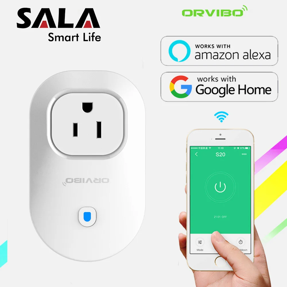 ORvibo розетка ИК пульт дистанционного управления ler Wifi Smart power Plug таймер США умный