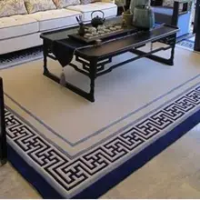 Серый большого размера акриловая ковровая дорожка alfombras современные ковры ручной работы для гостиной спальни модный креативный журнальный столик диван tapete