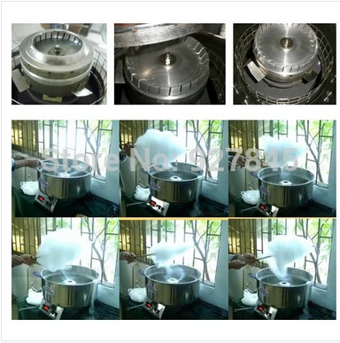 Commercial Cotton Candy Machine Sugar Floss Making Children Stainless Steel Electric DIY Candy Cotton Floss Maker CC-3803H