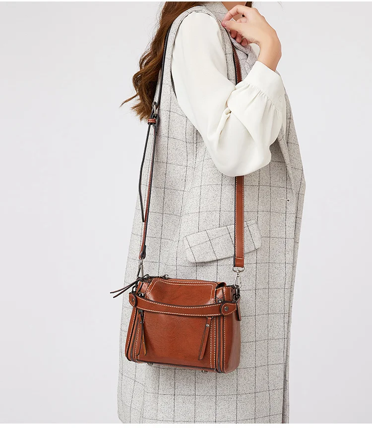 Bolish Новая модная женская сумка высокого качества кожаная с замком Повседневная сумка тренд дикая сумка