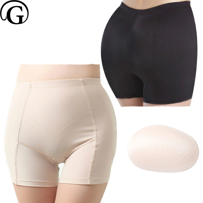 

Sexy Mid-waist Thigh butt lifter panties removable pads enhancers shaper women buttock false bum up hips underwear
