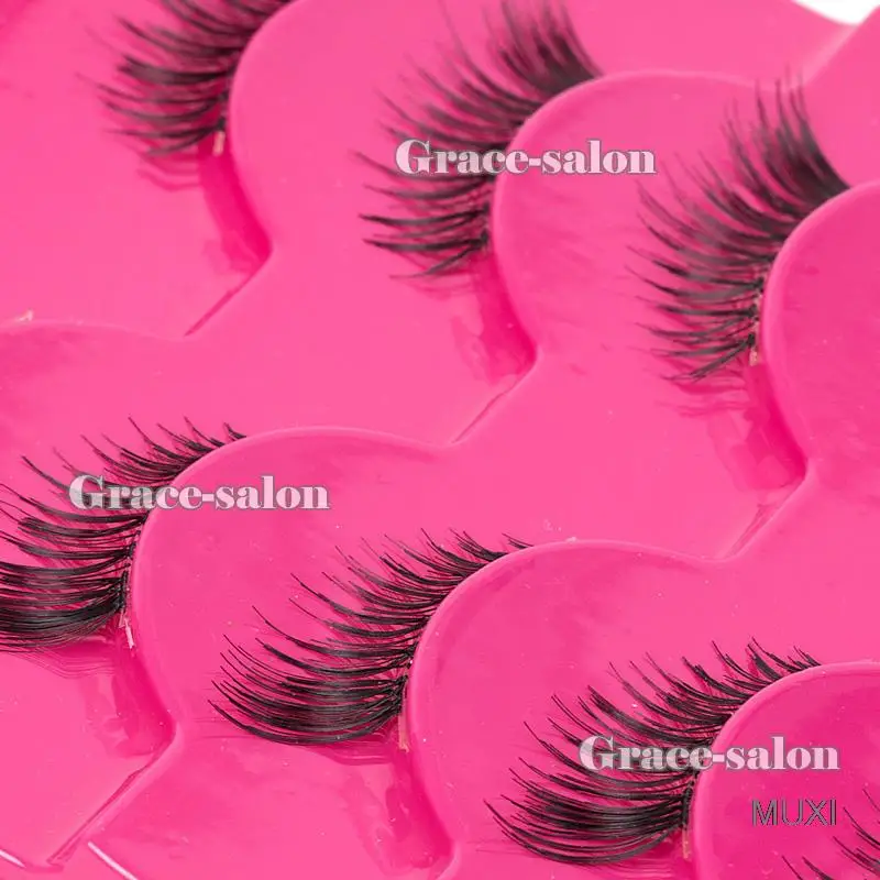 

Makeup Half Eyelashes 5 Pairs Winged Mini Corner False Eye Lashes Extension Set