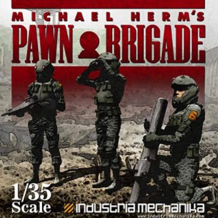 

1/35 Pawn Brigade, Resin Model Soldier GK, Unassembled and unpainted kit