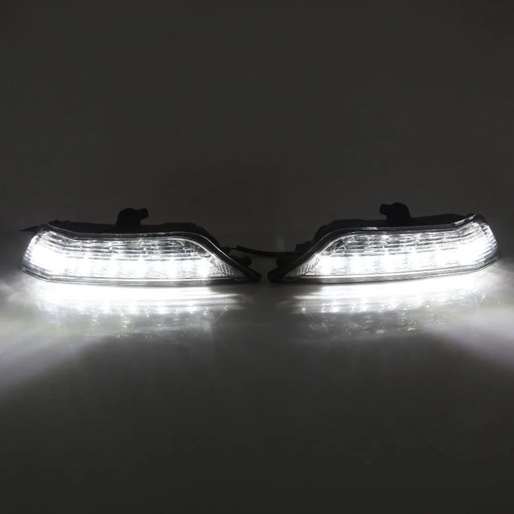  Osmrk LED DRL daytime running light top quality with yellow turn signal for ford mustang wireless c - 32861084460