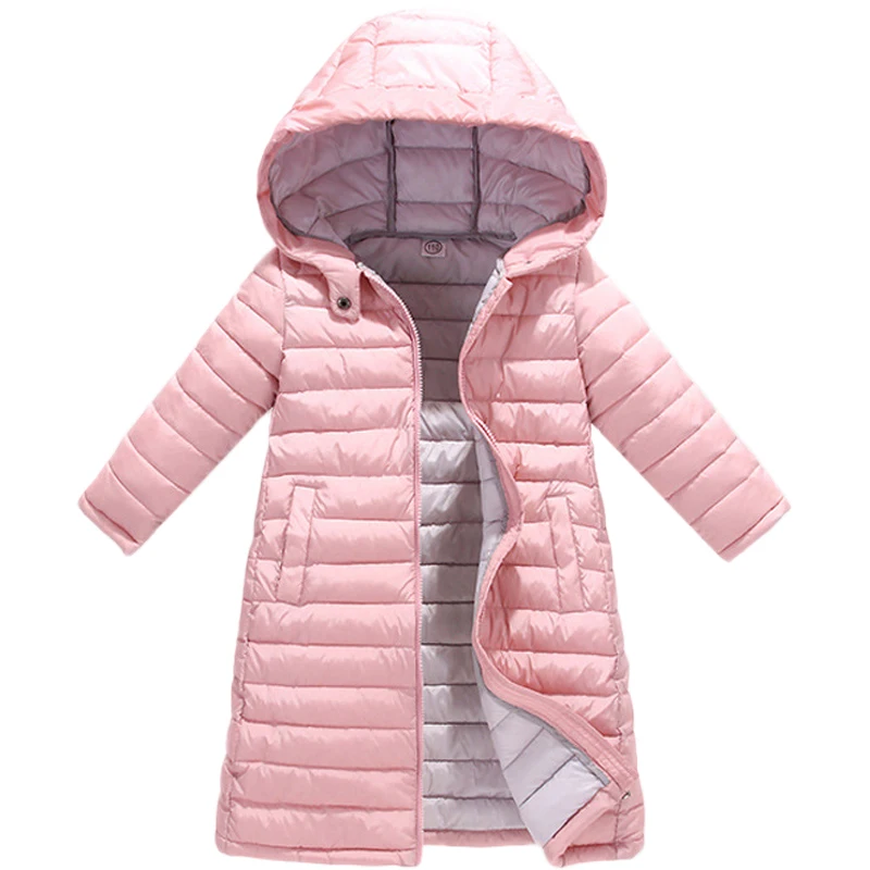 Autumn Winter Outerwear Jacket for Boys Girls Cotton-Padded Hooded Kids Coat