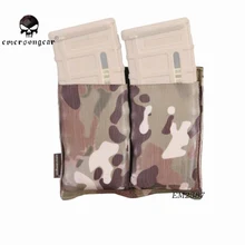 Emerson Шестерни двойной M4 чехол быстро журнал MOLLE снаряжение для военных игр для страйкбола техники MAG мультикам черный EM2387