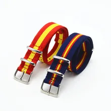 Carty 18 20 22 мм 2шт Испания цвета нейлон Nato ремешок для спортивных наручных часов