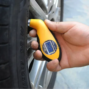 

QILEJVS High Quality Tire Pressure Guage Digital Car Bike Truck Auto Air PSI Meter Tester Tyre Gauge jul17
