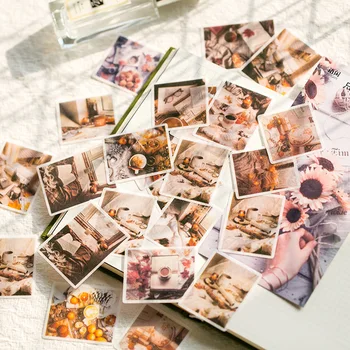 

60 Pcs/Set Recollection Of Time Series Sticker Decorative Mobile Stickers Scrapbooking DIY Craft Stickers