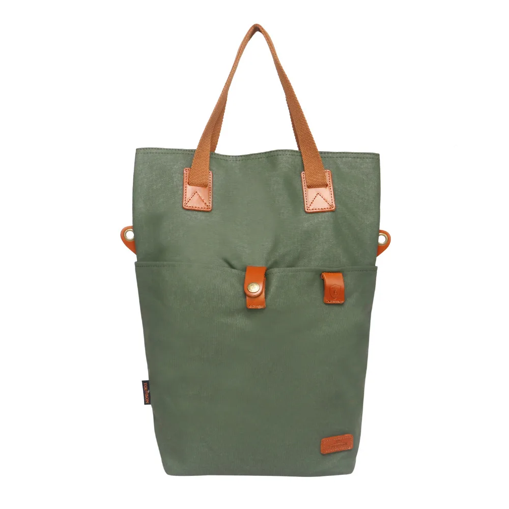 Excellent Tourbon Retro Bicycle Bag Bike Rear Seat Carrier Bags Vintage Cycling Pannier Bags Pack Green Waxed Canvas Waterproof Pouch 1