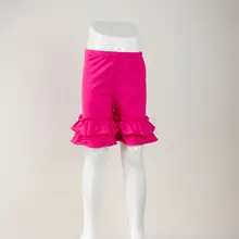 Популярные шорты для новорожденных девочек эластичный пояс разные цвета для малышей 95% хлопок Новые летние однотонные шорты с двойным обледенением