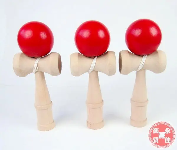 Длина 18*5,5 см шар Kendama японская традиционная деревянная игра обучающая игрушка для детей подарки 2 шт./партия