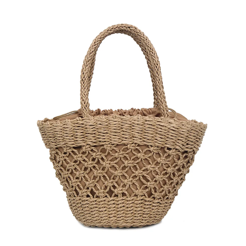 

2019 New Fashion Women Handbag Straw Woven Tote Large Capacity Summer Beach Party Shopping Shoulder Bag BS88