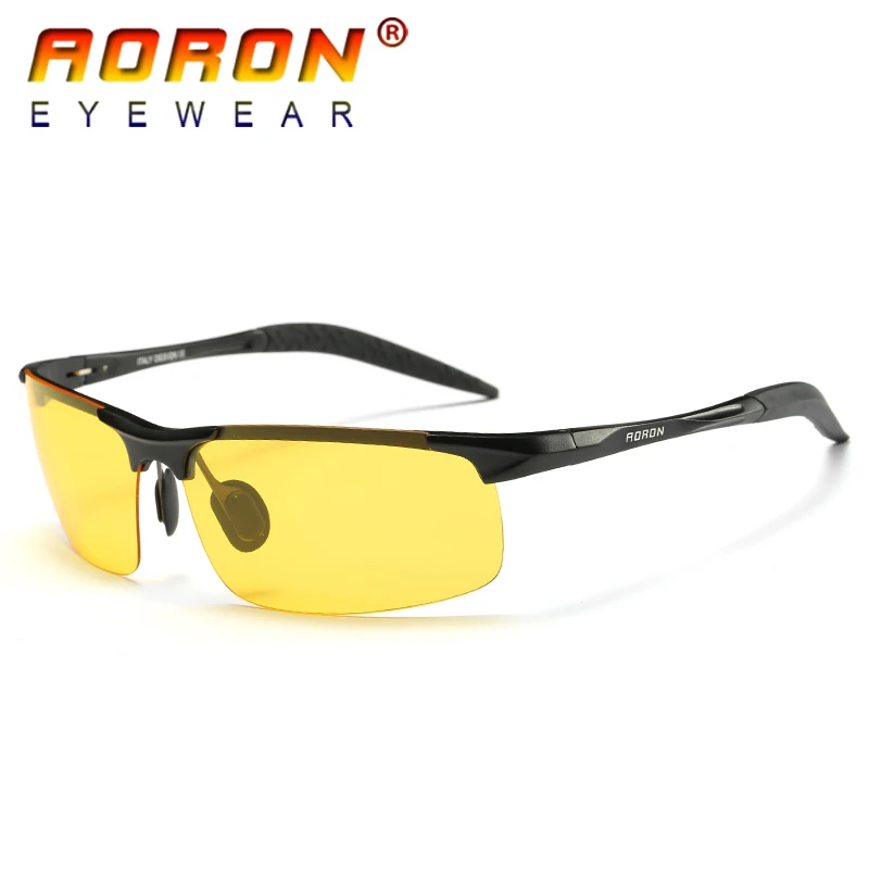Aoron бренд HD фотохромные линзы поляризованные Солнцезащитные очки Для мужчин вождения день и Ночное видение очки Защита от солнца Очки очки