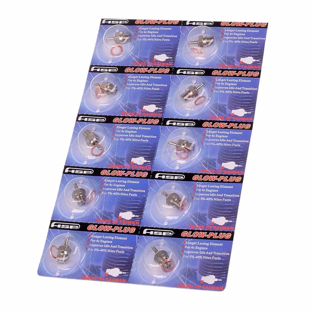 10pcs HSP Super Glow Plug No.3 N3 Hot 70117 for RC Nitro Engines Car Truck | Игрушки и хобби
